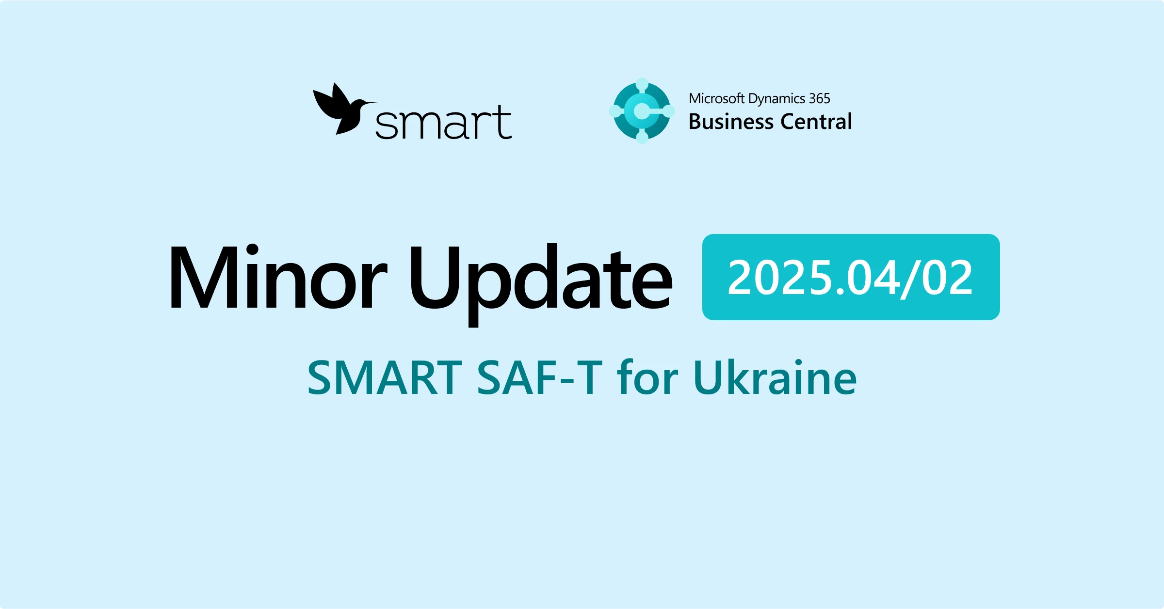 Minor update 2025.04/02 for solution SMART SAF-T for Ukraine