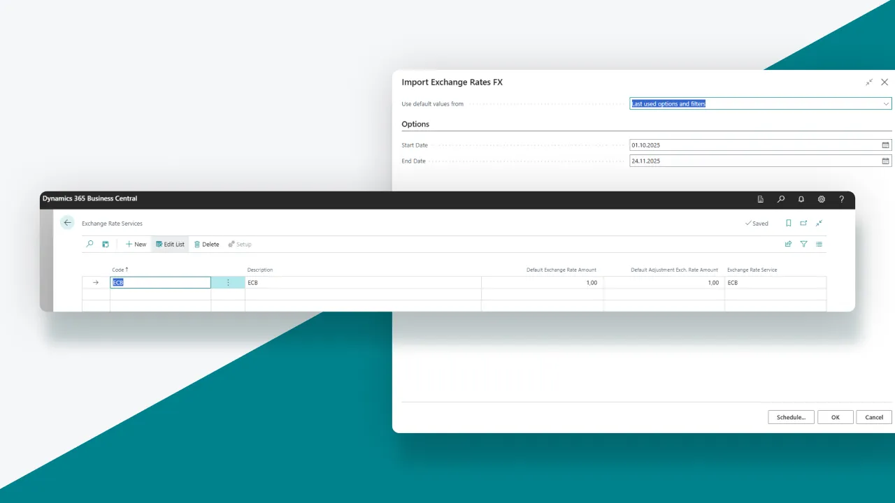 Example of SMART FX Rates setup: Currency Exchange Services