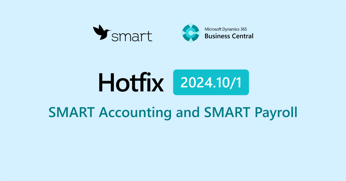 Hotfix 2024.10/1 for SMART Accounting and SMART Payroll