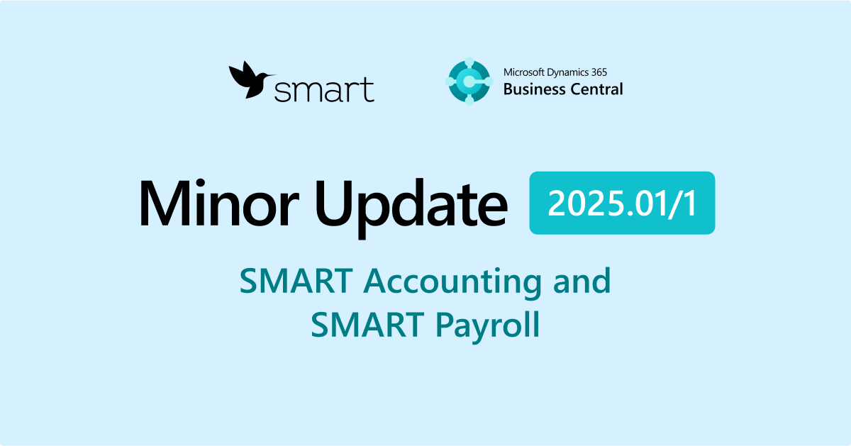 Minor Update 2025.01/1 for SMART Accounting and SMART Payroll