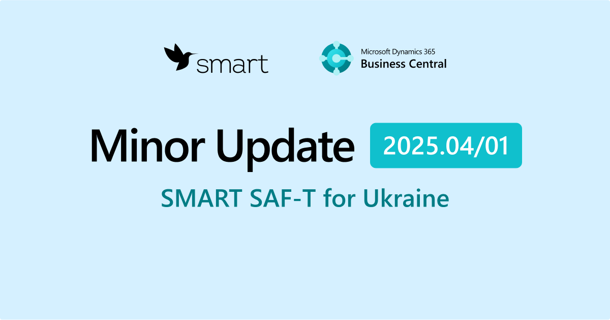 Minor update 2025.04/01 for solution SMART SAF-T for Ukraine