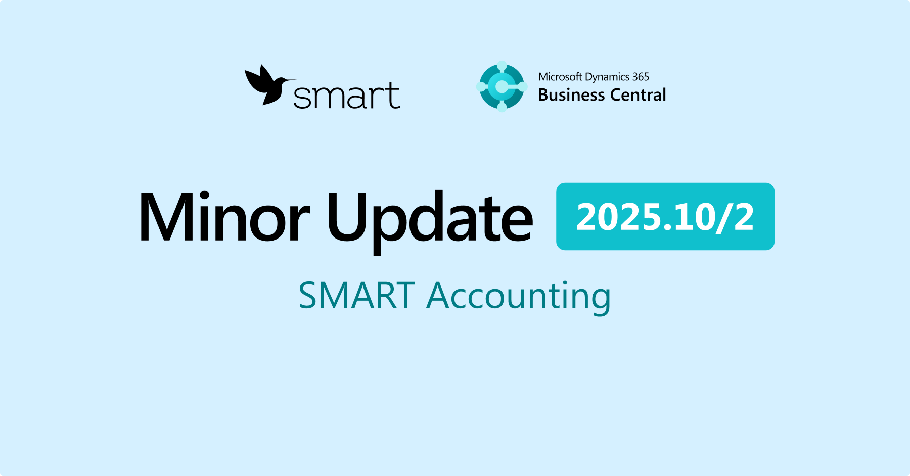 Minor Update 2025.10/2 for SMART Accounting solution