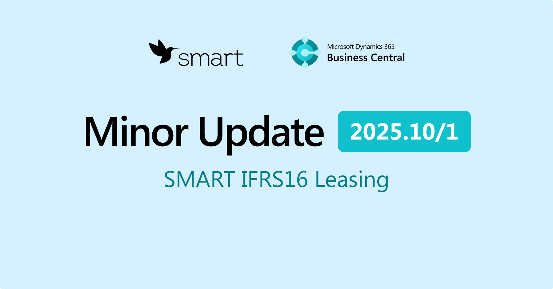 Minor Update 2025.10/1 for SMART IFRS16 Leasing solution