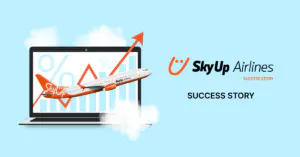 Visualization of SkyUp Airlines' efficiency growth through automation