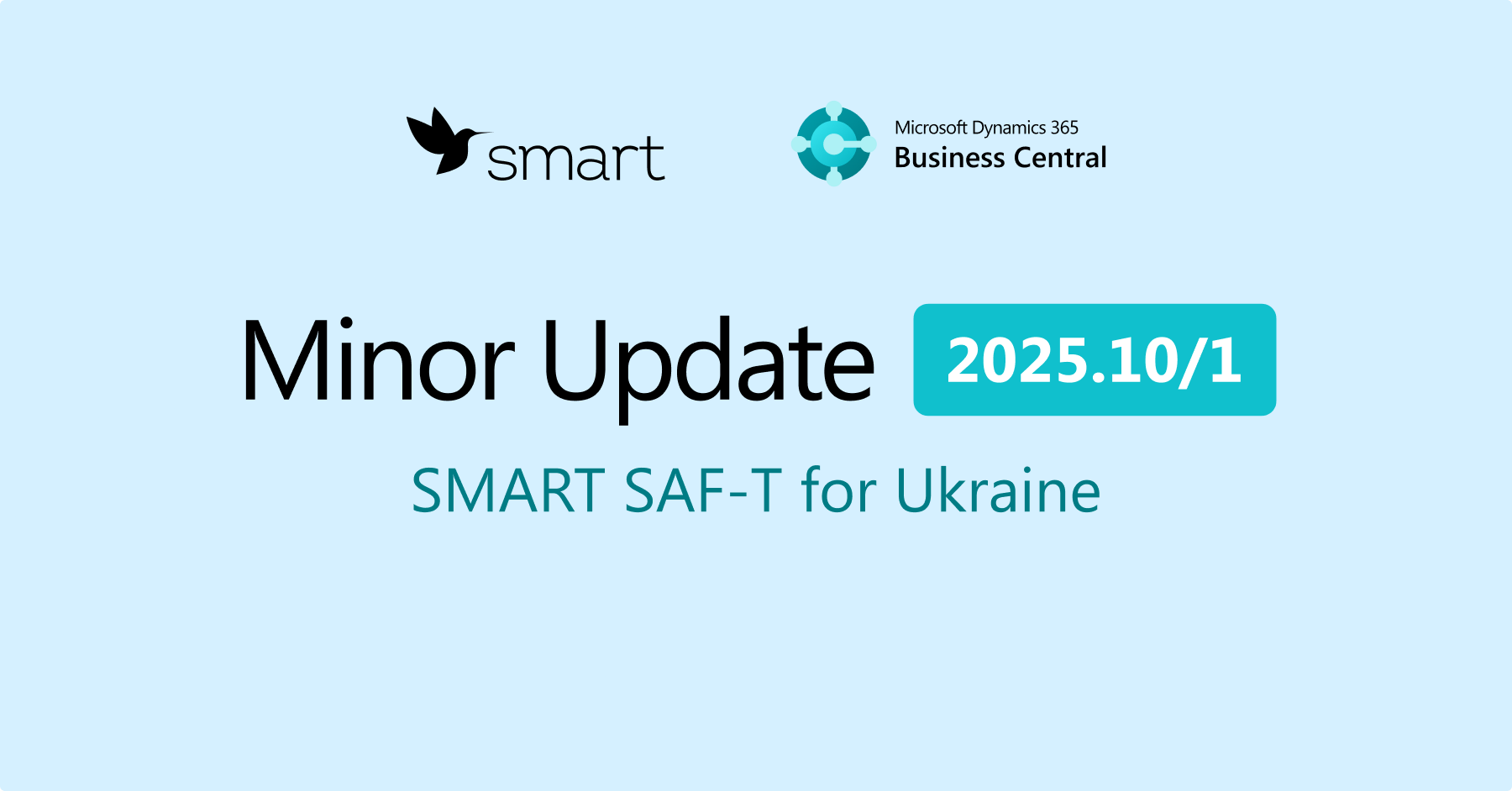 Minor update 2025.10/01 for solution SMART SAF-T for Ukraine